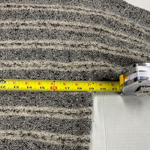 Women's Striped Gray Sweater (French Rags) - Picture 8 of 12